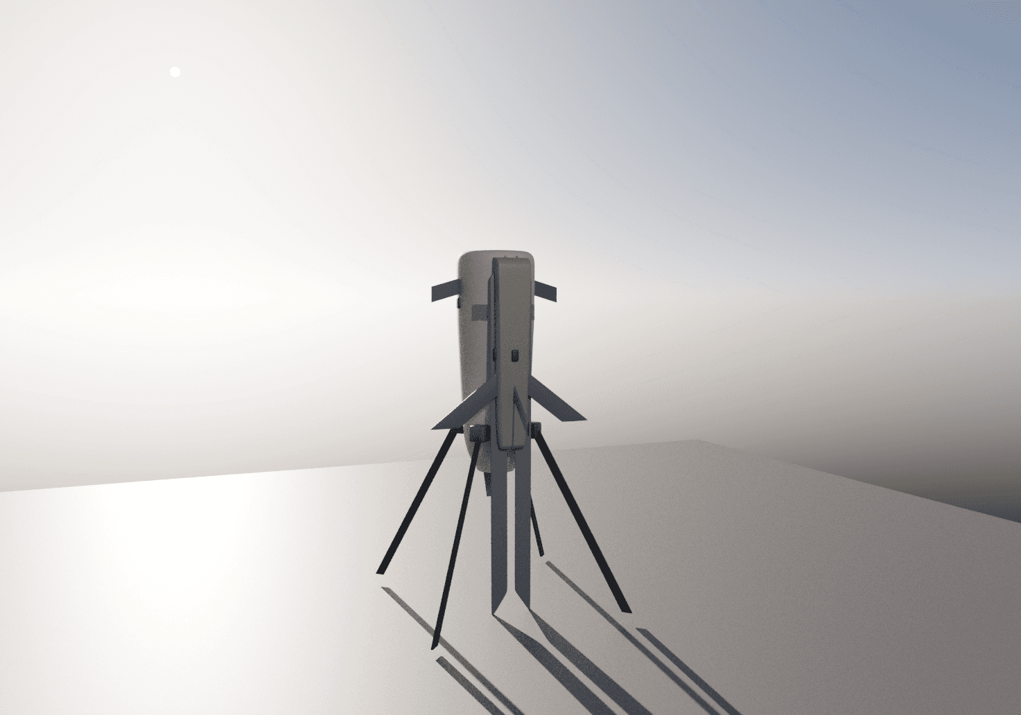 CA-1 rendered with extended surfaces